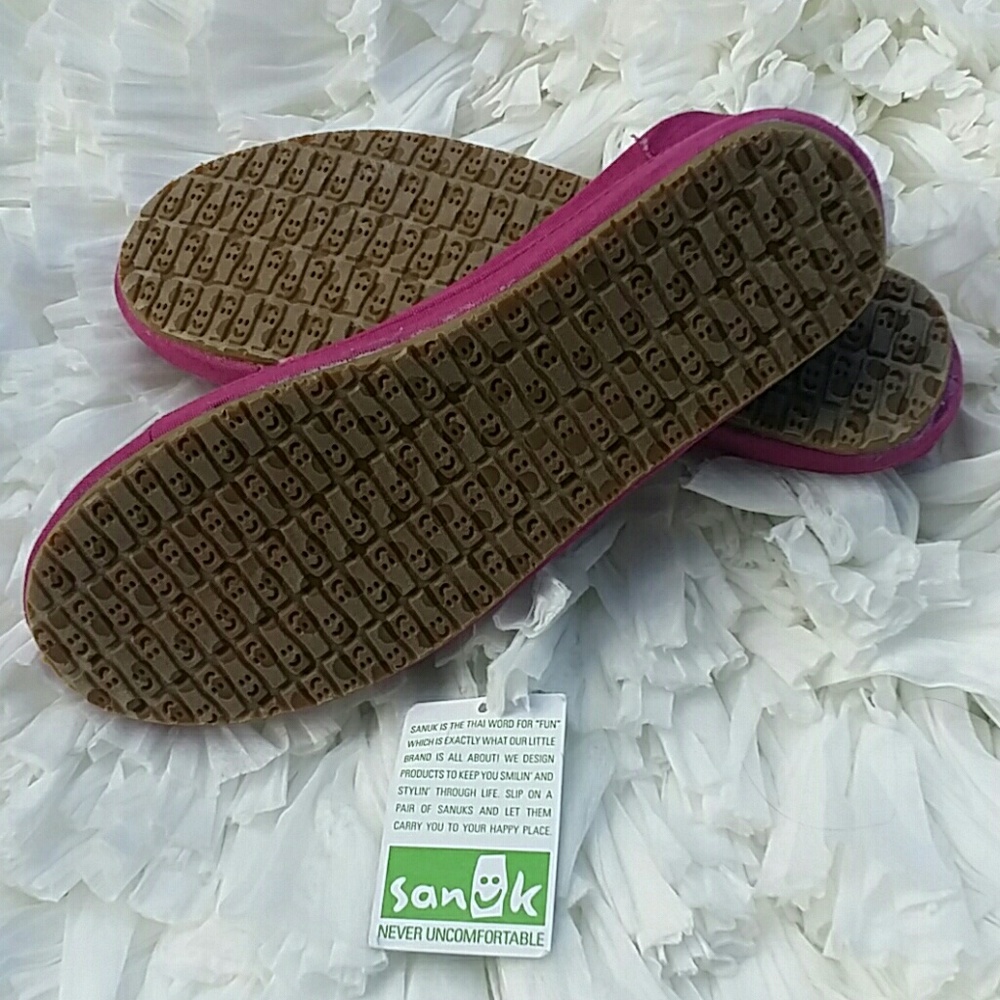 ❌SOLD❌ Sanuk Pink Quilt Surfer Flats ❌SOLD❌ - Picture 5 of 6